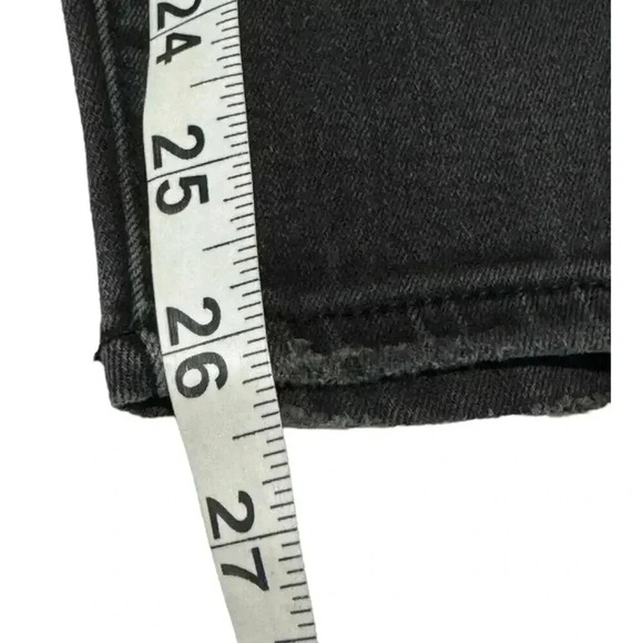 American Eagle Outfitters Size 6 Short Black Distressed Super Hi-Rise Jegging - Picture 7 of 7